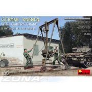 MiniArt 1:35 Fig. Ger. Tankmen w/Crane&Engine makett