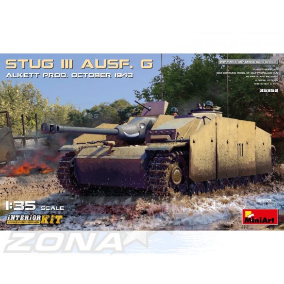 MiniArt 1:35 Ger. StuG III Ausf. G Prod 1943 Alk makett