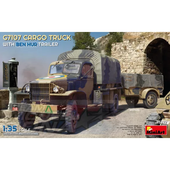 Mini Art 1:35 G7107 1,5T 4X4 Cargo Truck  m. Anh. makett