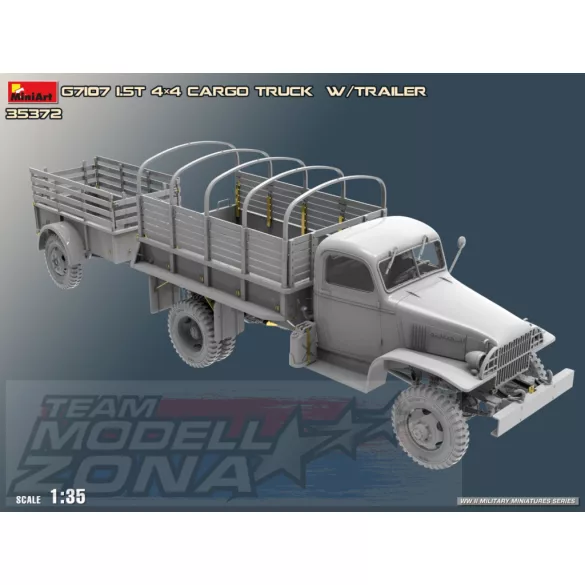 Mini Art 1:35 G7107 1,5T 4X4 Cargo Truck  m. Anh. makett