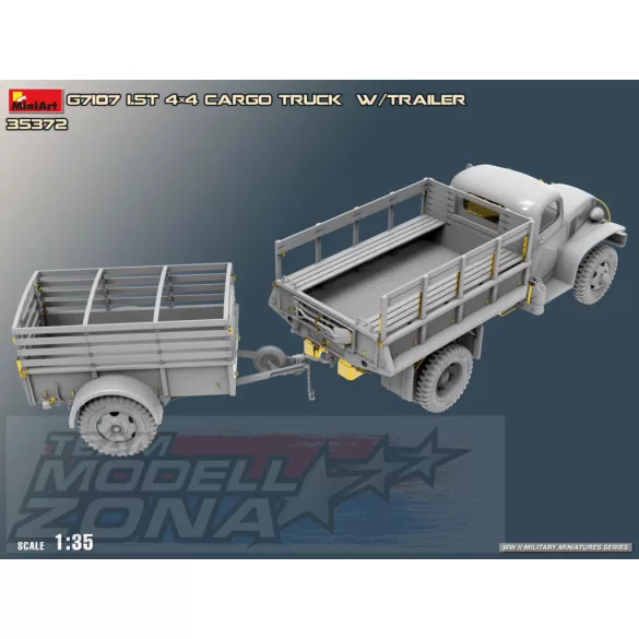 Mini Art 1:35 G7107 1,5T 4X4 Cargo Truck  m. Anh. makett
