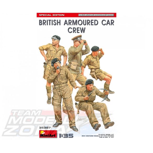 MiniArt - 1:35 Fig. Brit. Tank Crew Spec. Edit. - makett