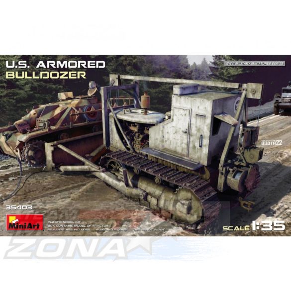MiniArt 1:35 US Armored Bulldozer makett