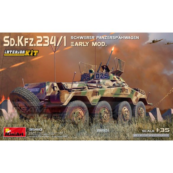 MiniArt 1:35 Sd.Kfz.234/1 Schwerer Panzerspahwagen. EARLY MOD. INTERIOR KIT makett