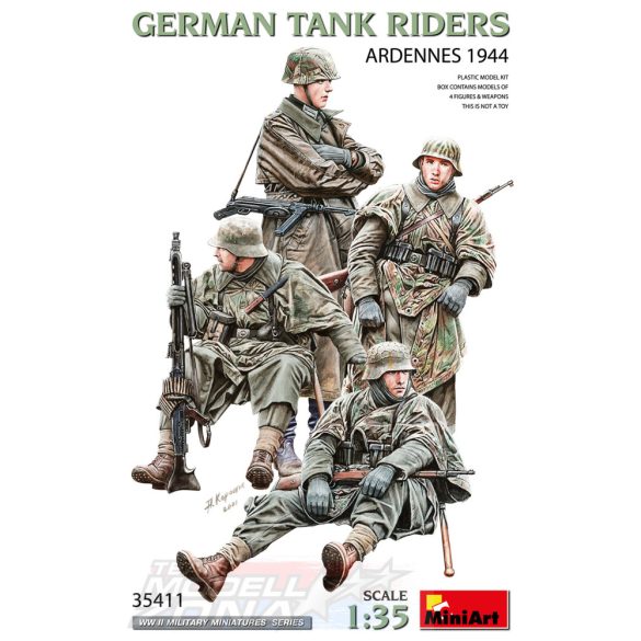 MiniArt 1:35 GERMAN TANK RIDERS. ARDENNES 1944 makett