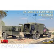 MiniArt - 1:35 US Radio Truck K-51 w/ trailer K-52 - makett
