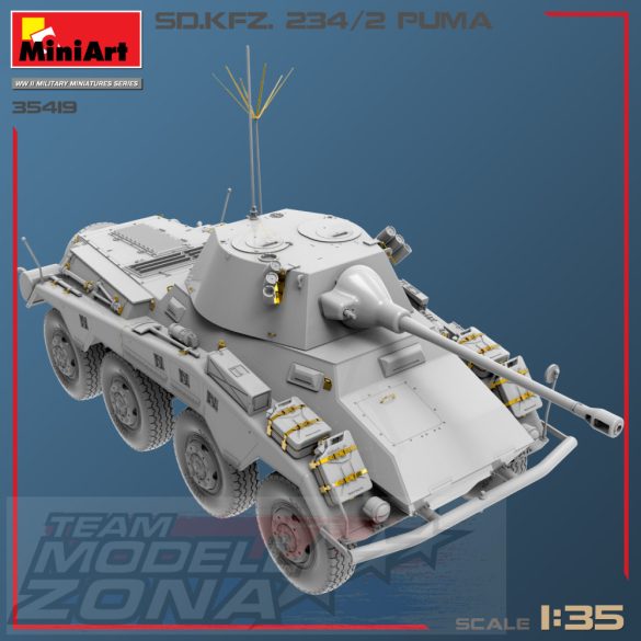 MiniArt 1:35 SD.KFZ.234/2 PUMA makett