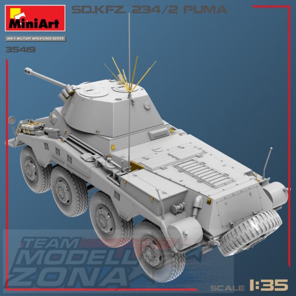 MiniArt 1:35 SD.KFZ.234/2 PUMA makett