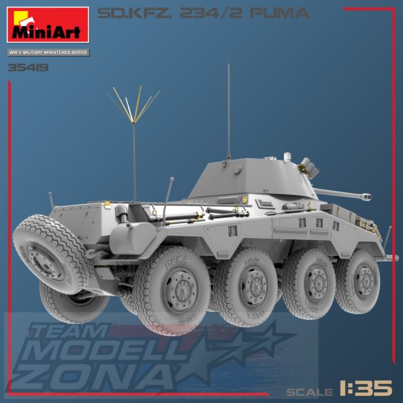 MiniArt 1:35 SD.KFZ.234/2 PUMA makett