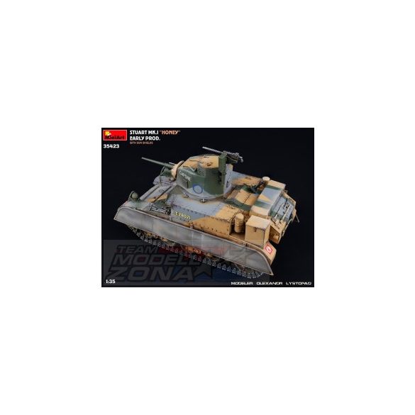 MIniArt Stuart Mk.I “Honey” Early Prod. w/Sun Shields makett