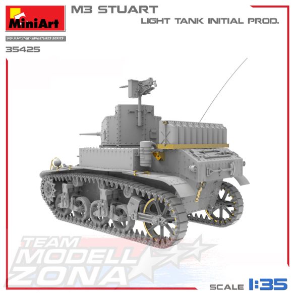 MiniArt 1:35 M3 STUART LIGHT TANK, INITIAL PROD makett