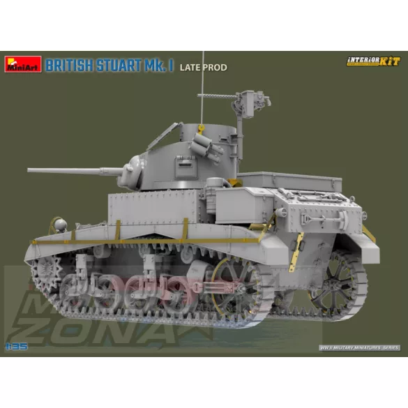 MiniArt 1:35 BRITISH STUART Mk. I LATE PROD. INTERIOR KIT makett