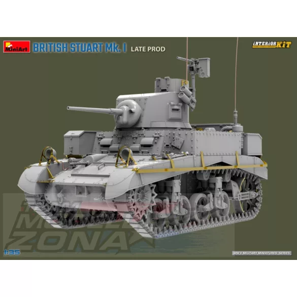 MiniArt 1:35 BRITISH STUART Mk. I LATE PROD. INTERIOR KIT makett