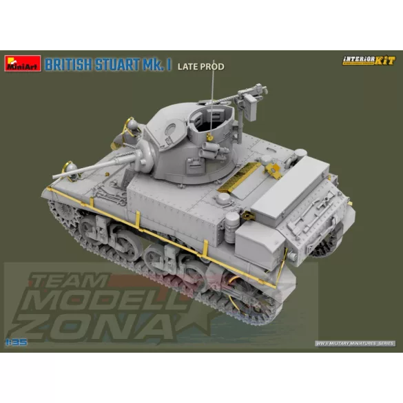 MiniArt 1:35 BRITISH STUART Mk. I LATE PROD. INTERIOR KIT makett