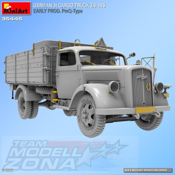 MiniArt 1:35 GERMAN 3t CARGO TRUCK 3,6-36S EARLY PROD. PmQ-Type makett