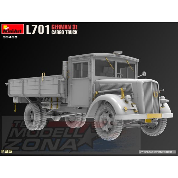 MiniArt 1:35 GERMAN 3t CARGO TRUCK 3,6-36S EARLY PROD. PmQ-Type makett