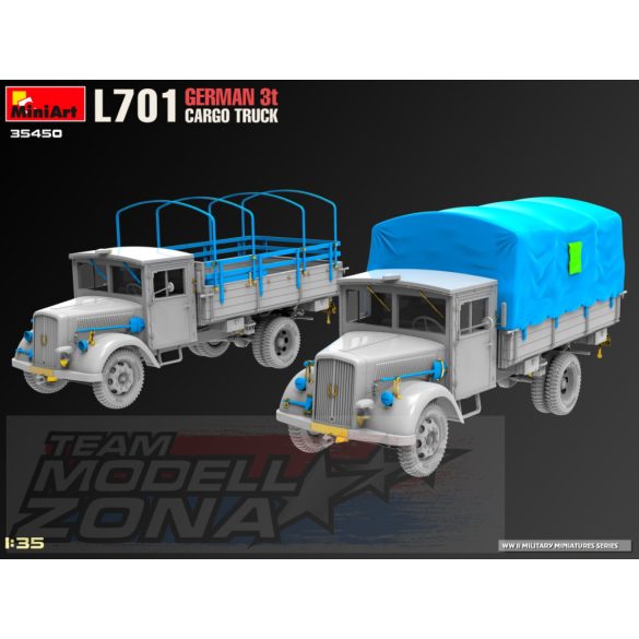 MiniArt 1:35 GERMAN 3t CARGO TRUCK 3,6-36S EARLY PROD. PmQ-Type makett