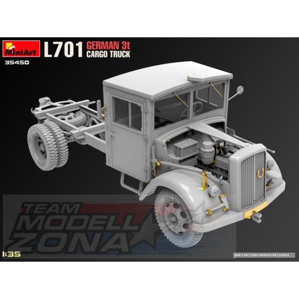 MiniArt 1:35 GERMAN 3t CARGO TRUCK 3,6-36S EARLY PROD. PmQ-Type makett