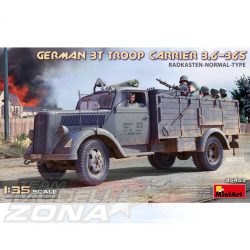 MiniArt 1:35 Ger. 3t Troop Carrier 3,6-36S RK-No makett