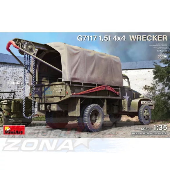 Mini Art 1:35 G7117 1,5t 4x4 Wrecker/Tow Truck makett