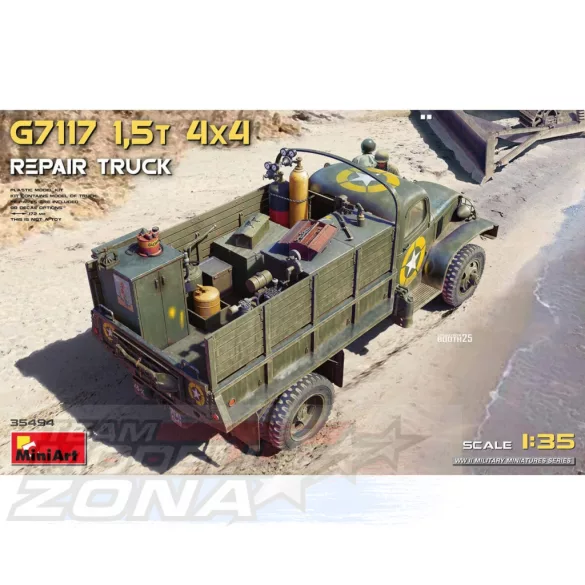 Mini Art 1:35 US G7117 1,5t 4x4 Repair Truck makett