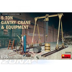 MiniArt 1:35 5 Ton Gantry Crane w/ Equipment makett