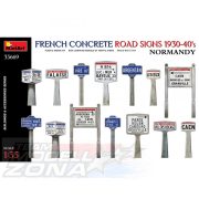 1:35 Fre. Con. Road Signs 1930-40 Normandia, makett