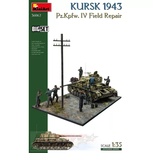 MiniArt 1:35 KURSK 1943. Pz.Kpfw. IV Field Repair. BIG SET makett