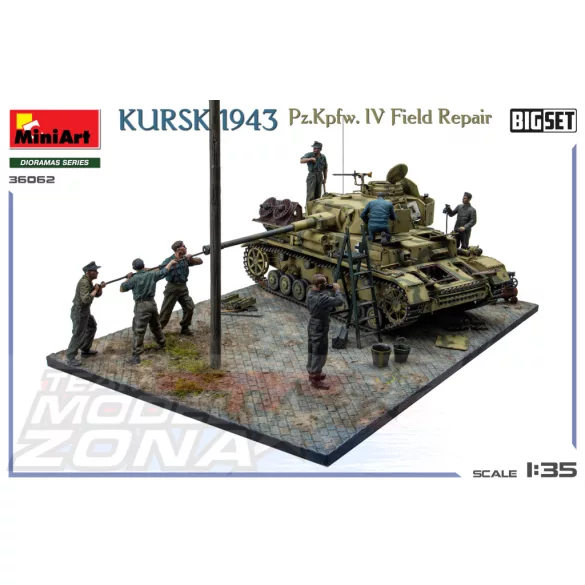MiniArt 1:35 KURSK 1943. Pz.Kpfw. IV Field Repair. BIG SET makett