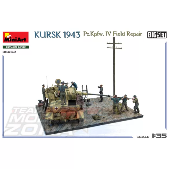MiniArt 1:35 KURSK 1943. Pz.Kpfw. IV Field Repair. BIG SET makett