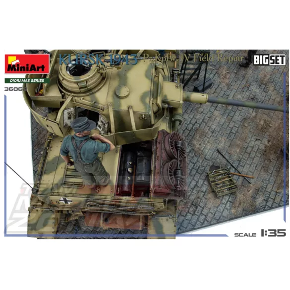 MiniArt 1:35 KURSK 1943. Pz.Kpfw. IV Field Repair. BIG SET makett