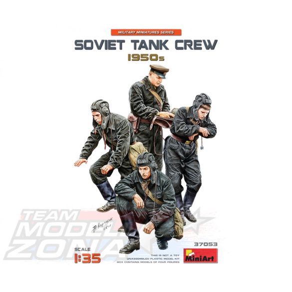 MiniArt 1:35 Fig. Sov. Tank Crew 1950s makett