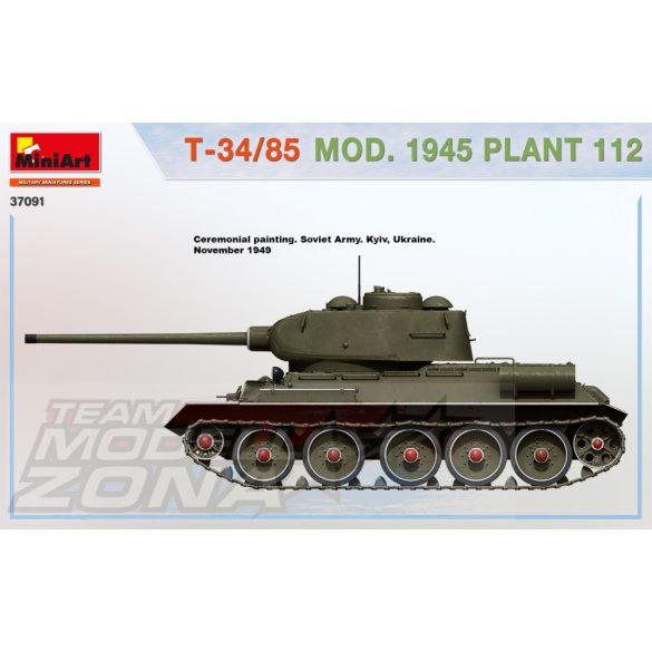 MiniArt 1:35  T-34/85 Mod. 1945 Plant 112 makett