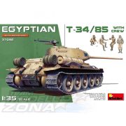 Mini Art 1:35 Egyptian T-34/85 w/crew (4) makett