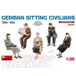 MiniArt  1:35 Fig. Ger. Sitting Civilians 30s-40 makett