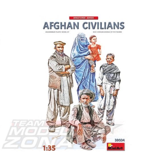 MiniArt 1:35 Fig. Afghan Civilians (5) makett