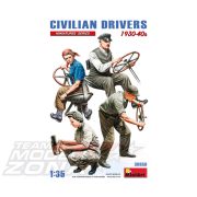 MiniArt 1:35 Fig. Civilian Drivers 1930-40 (4) makett