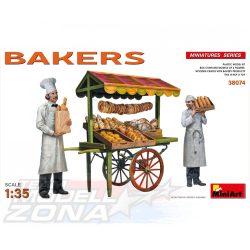MiniArt 1:35 Fig. Bakers with cart (2) makett