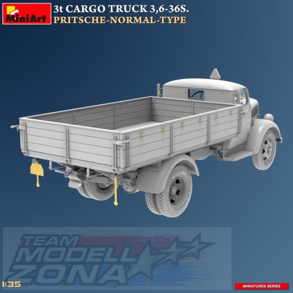 MiniArt 1:35 3t CARGO TRUCK 3,6-36S. PRITSCHE-NORMAL-TYPE makett