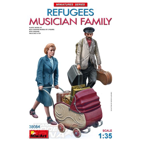 MiniArt 1:35 REFUGEES. MUSICIAN FAMILY makett