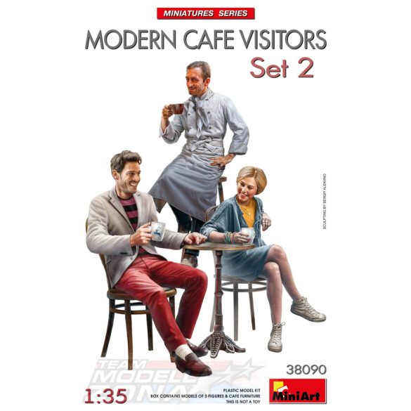 MiniArt 1:35 MODERN CAFE VISITORS SET 2 makett