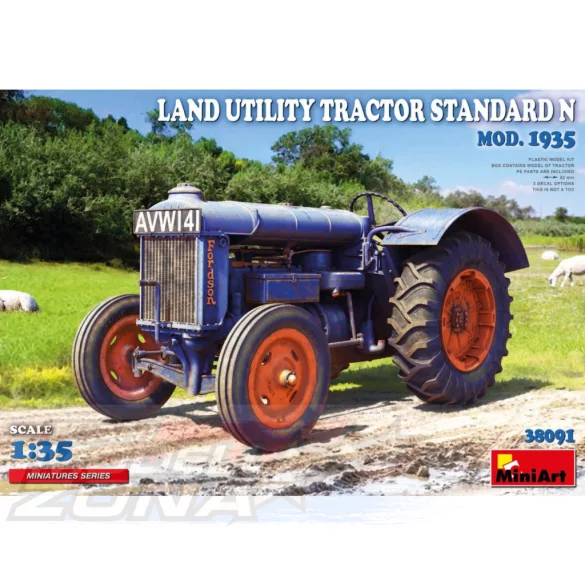 MiniArt 1:35 Land Utility Tractor Std. N Mod.'35 makett