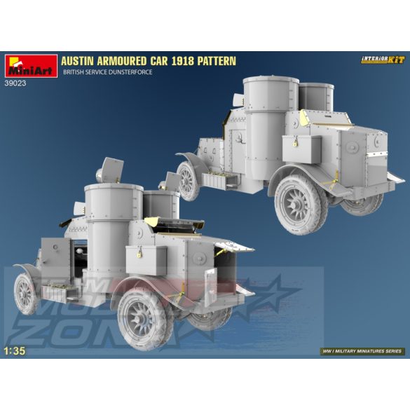 MiniArt 1:35 AUSTIN ARMOURED CAR 1918 PATTERN. BRITISH SERVICE DUNSTERFORCE. INTERIOR KIT makett