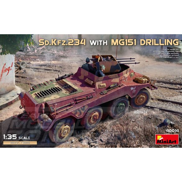 MiniArt 1:35 Sd.Kfz.234 WITH MG151 DRILLING makett