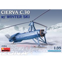 Mini Art 1:35 Cierva C.30 with Winter Ski makett