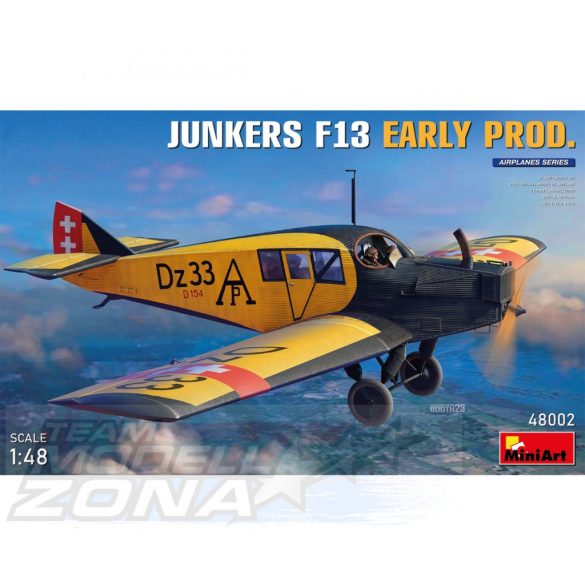 MiniArt 1:48 Junkers F13. Early Prod makett