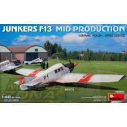   MIniArt Junkers F13. Mid Prod. German, Polish, Swiss Service makett