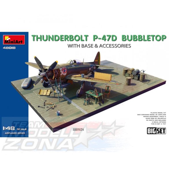 MiniArt 1:48 Dior.-Set Thunderbolt P-47D  Bubbl. makett