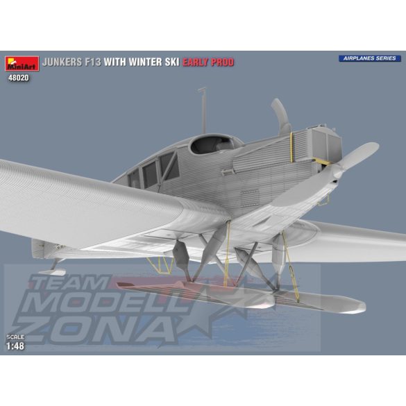 MiniArt 1:48 Junkers F13 m.Winter Ski.Early Pro. makett