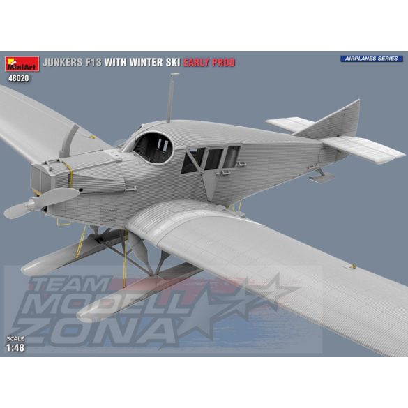 MiniArt 1:48 Junkers F13 m.Winter Ski.Early Pro. makett